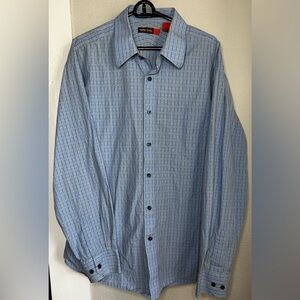 NYNE  blue striped Button Down Shirt Size XXL